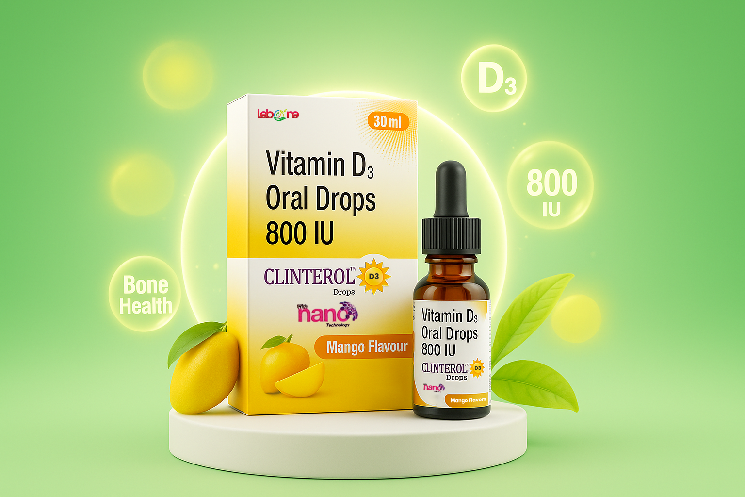 Clinterol-D3 Drops Mango nano